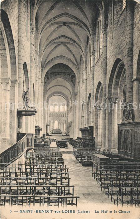 Saint-Benoit-sur-Loire Eglise La Nef et le Choeur