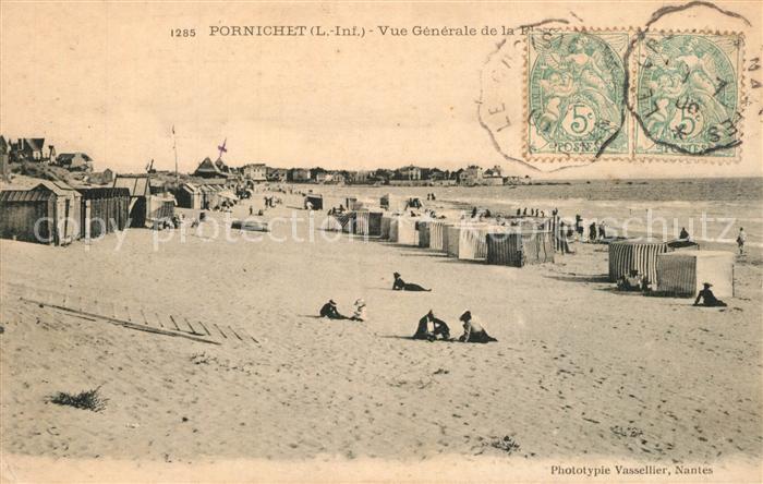 Pornichet Vue Generale de la plage