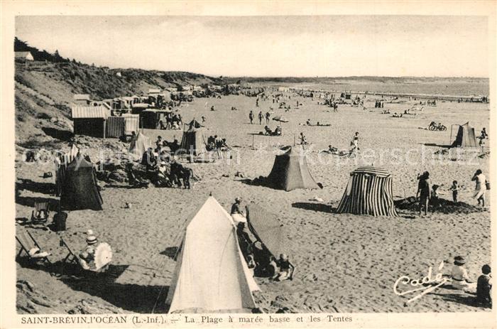 Saint-Brevin-l Ocean Loire Atlantique La plage a marée basse