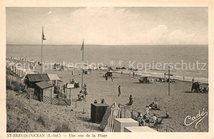 Saint-Brevin-l Ocean Loire Atlantique Vue de la plage