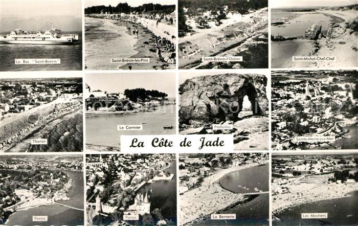 Saint-Brevin-les-Pins et autres villes a la Côte de Jade vue aérienne