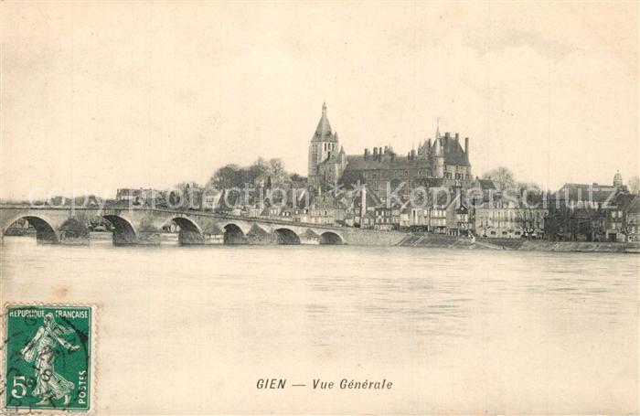 Gien 45 Pont sur la Loire Eglise
