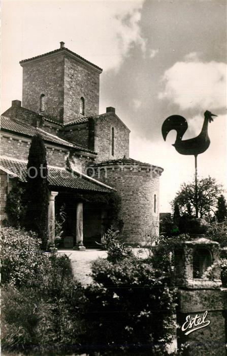 Germigny-des-Pres Eglise facade méridionale et Lanterne des Morts