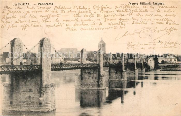 Jargeau Loiret Panorama Pont sur la Loire