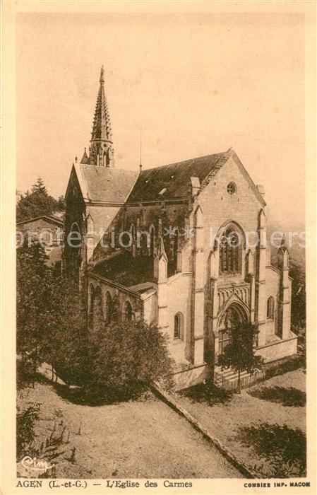 Agen Lot et Garonne Eglise des Carmes