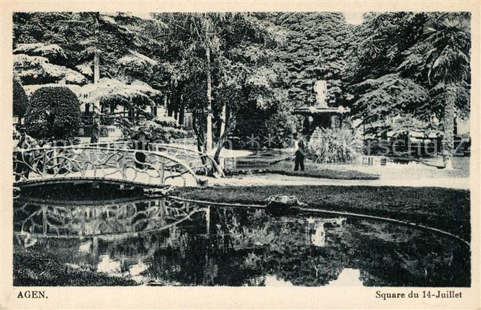 Agen Lot et Garonne Square du 14 Juillet