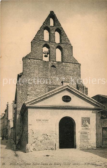 Agen Lot et Garonne Notre Dame du Bourg XIIIe siècle