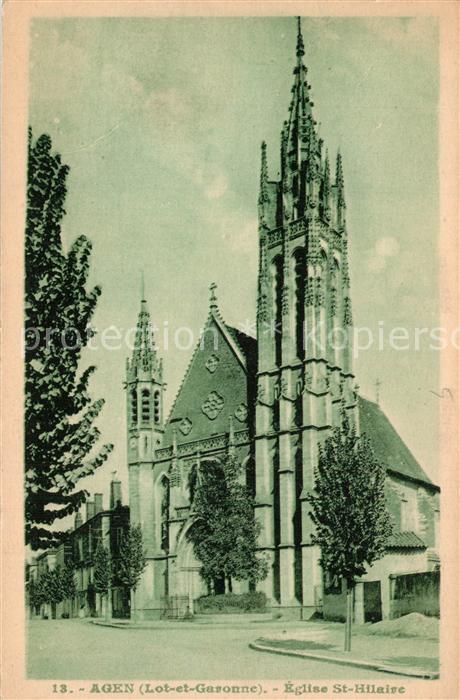Agen Lot et Garonne Eglise Saint Hilaire