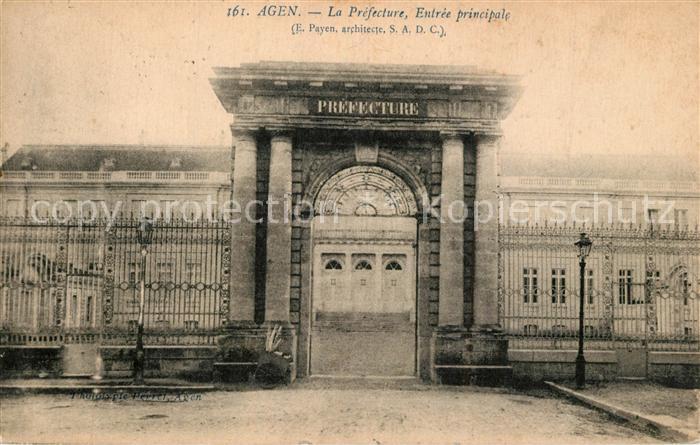 Agen Lot et Garonne La Prefecture Entrée principale
