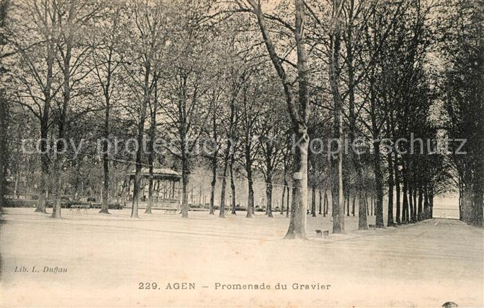 Agen Lot et Garonne Promenade du Gravier