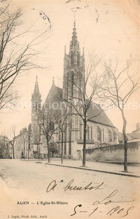 Agen Lot et Garonne Eglise Saint Hilaire