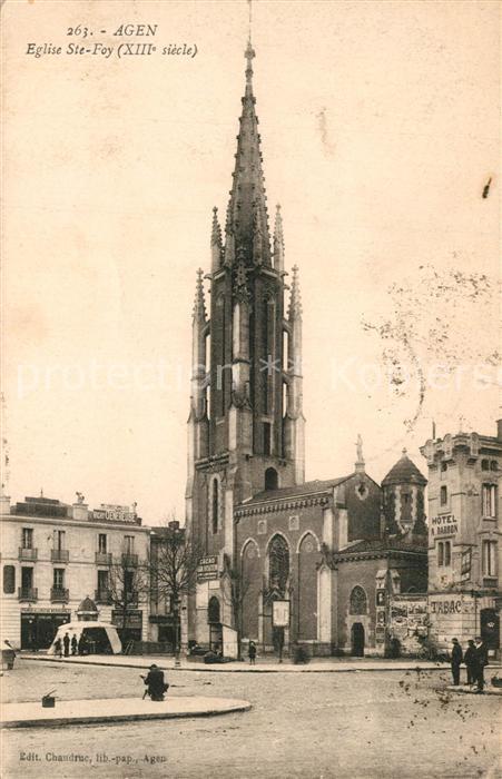 Agen Lot et Garonne Eglise Sainte Foy XIIIe siécle