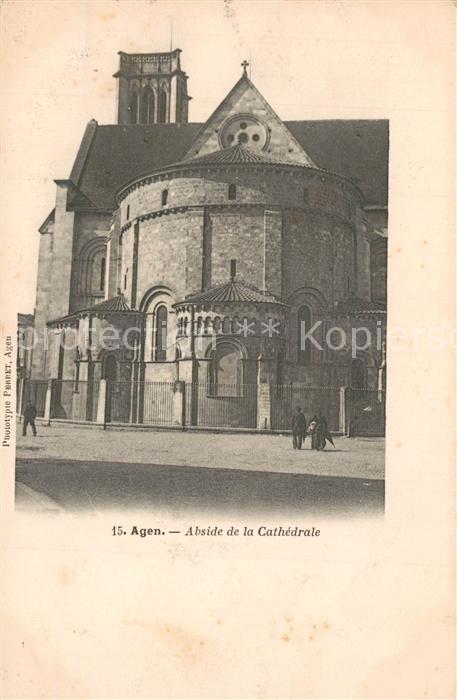 Agen Lot et Garonne Abside de la Cathedrale