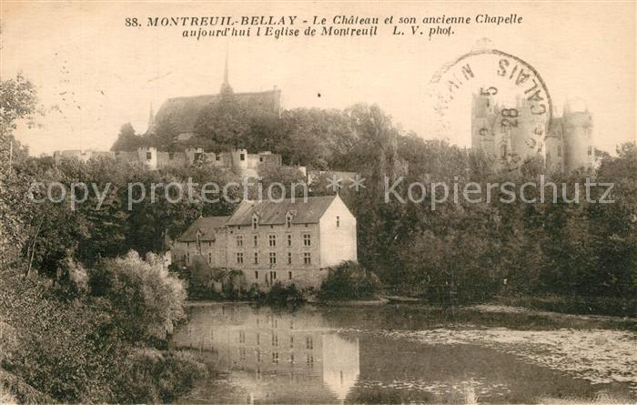 Montreuil-Bellay Chateau ancienne chapelle Eglise