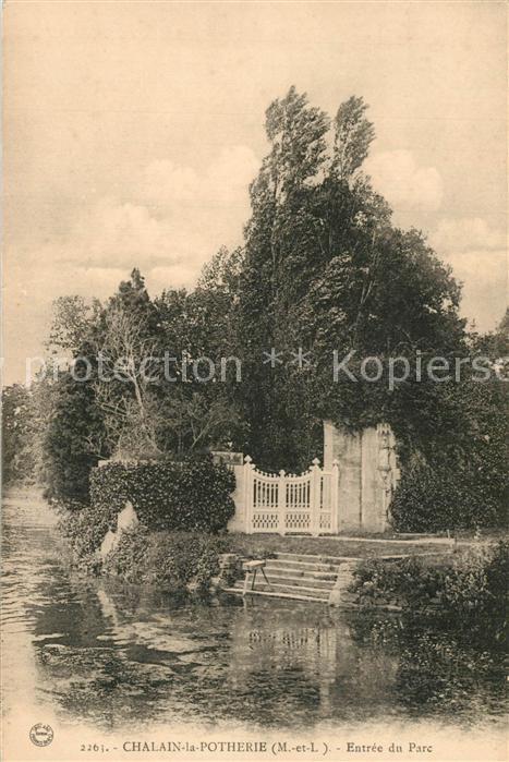 Chalain la Potherie Entrée du parc