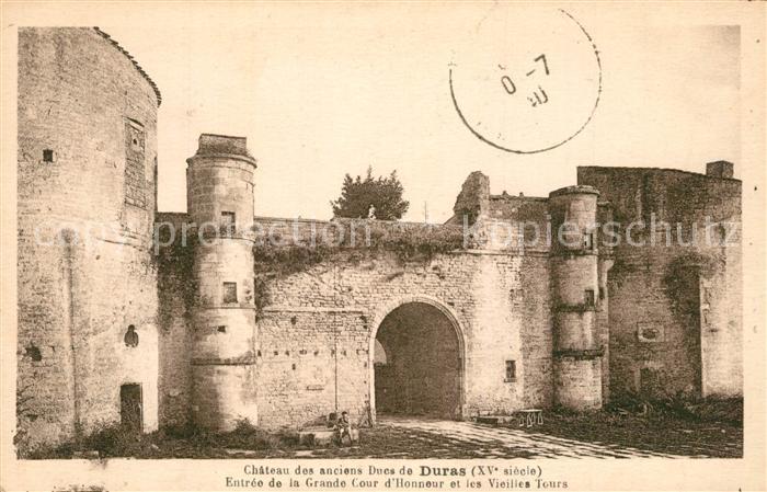 Duras Lot-et-Garonne Chateau des anciens Ducs