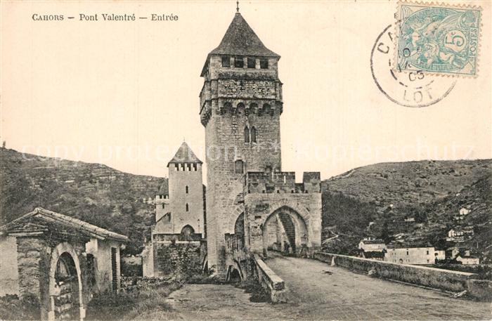 Cahors Pont Valentré Entrée