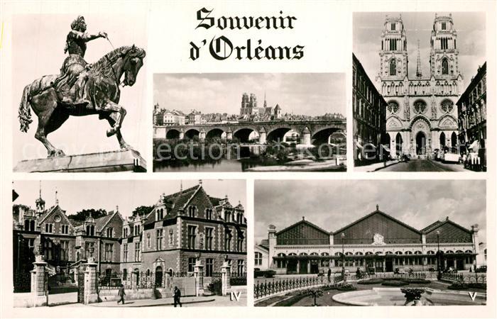 Orleans Loiret Monument Statue de Jeanne d Arc Cathedrale Sainte Croix Hôtel de