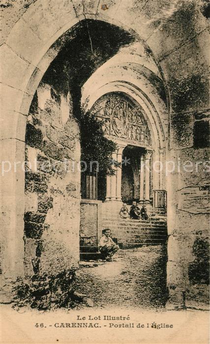 Carennac Portail de l'Eglise