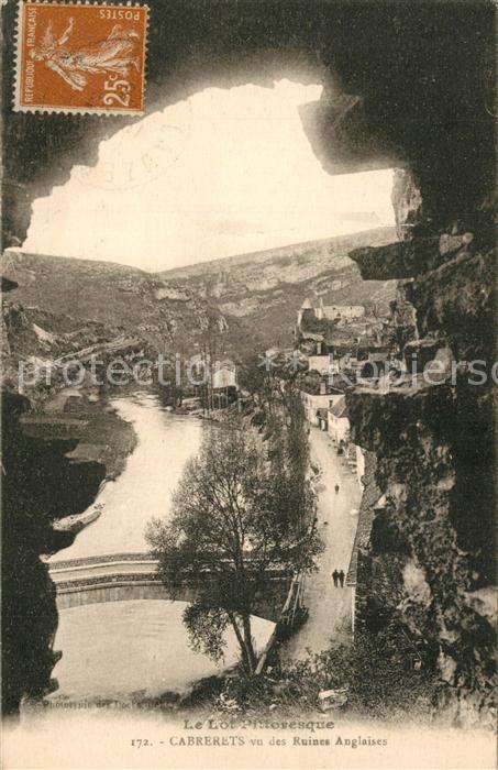 Cabrerets vu des Ruines Anglaises