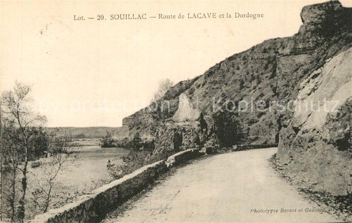 Souillac Route de Lacave et la Dordogne