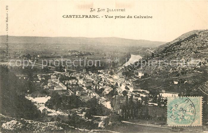 Castelfranc Vue prise du Calvaire