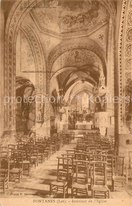 Fontanes Lot Intérieur de l'Eglise