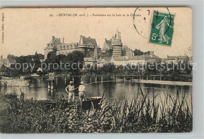 Durtal Panorama sur le Loir et le Chateau