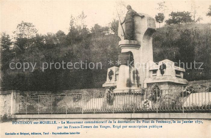 Fontenoy-sur-Moselle Le Monument commemoratif de la destruct