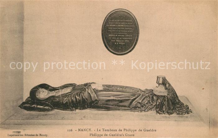 Nancy Lothringen Le Tombeau de Philippe de Gaeldre
