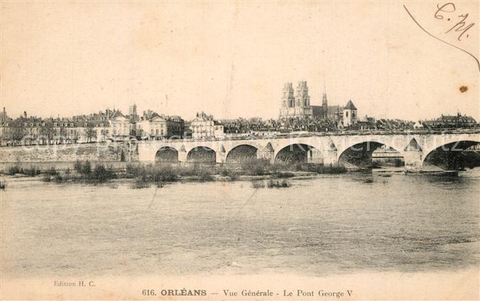 Orleans Loiret Vue generale Le Pont George V