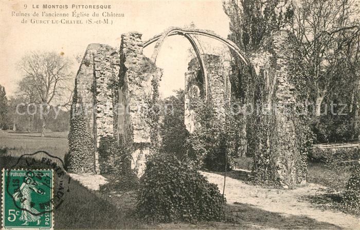 Gurcy-le-Chatel Ruines de l’ancienne Eglise du Chateau