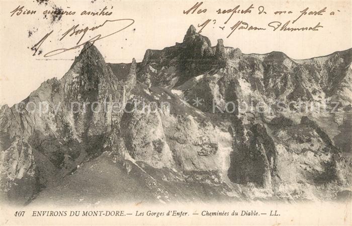 Mont-Dore Les Gorges d’Enfer Cheminees du Diable