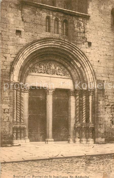 Saulieu Portail de la basilique St Andoche
