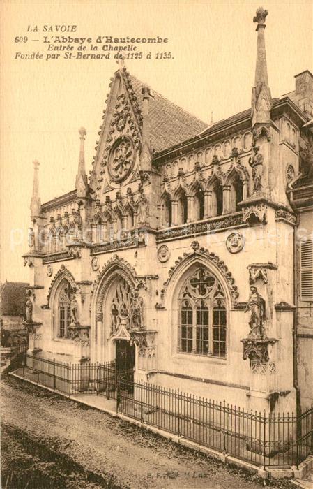 Hautecombe Abbaye Entree de la Chapelle Fondee par St Bernard