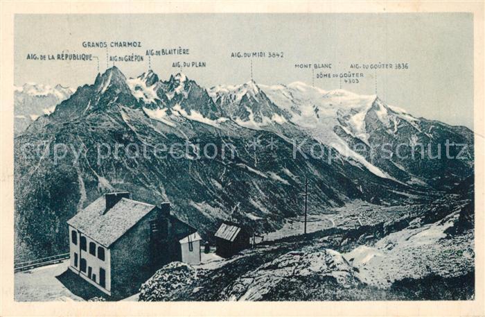 Chamonix La Flegere et Vue sur la chaine du Mont