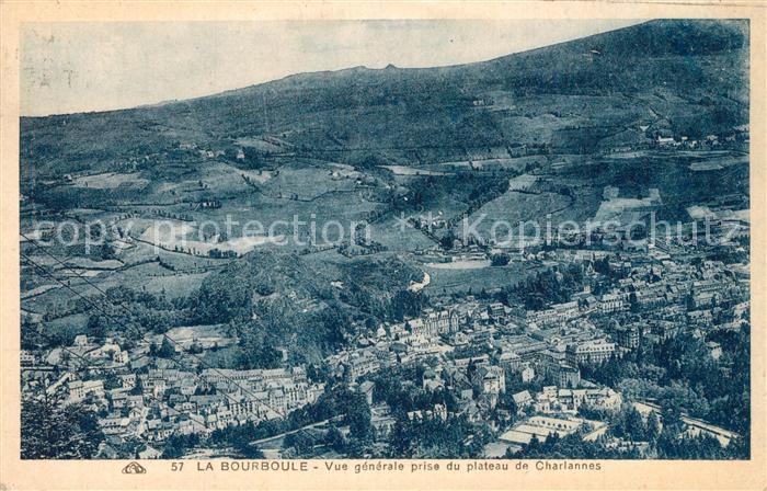 La Bourboule Vue generale prise du plateau de Charlannes