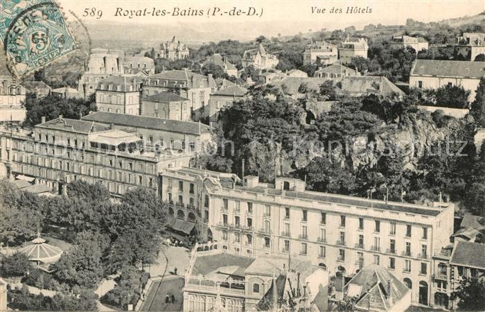 Royat les Bains Vue des Hotels