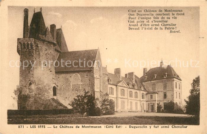 Les Iffs Le Chateau de Montmuran Duguesclin y fut arme Chevalier