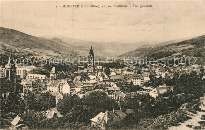 Munster Haut Rhin Elsass Vue generale