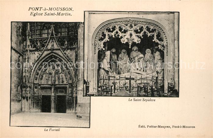 Pont-a-Mousson Eglise Saint Martin Le Portail Le Saint Sepulere