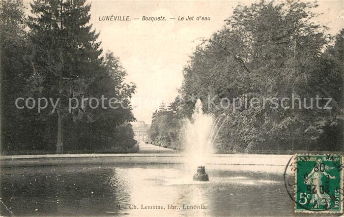 Luneville Bosquets Le Jet d eau