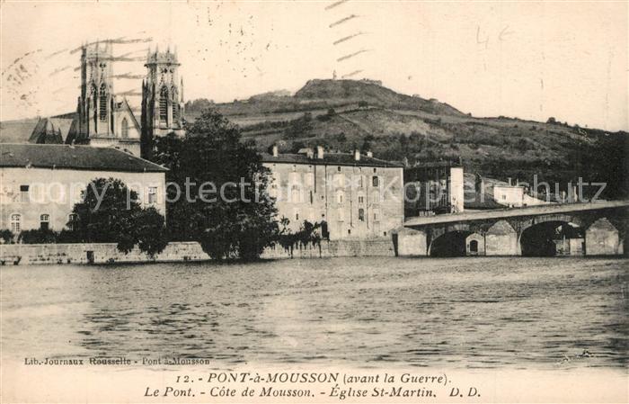 Pont-a-Mousson Le Pont Cote de Mousson Eglise St Martin