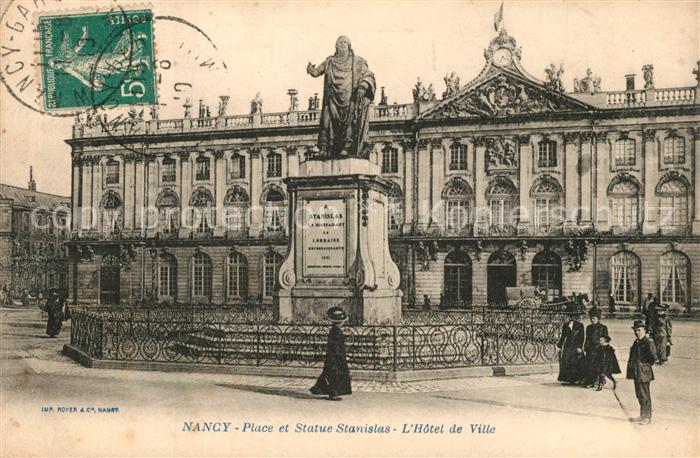 Nancy Lothringen Place et Statue Stanislas Hotel de Ville