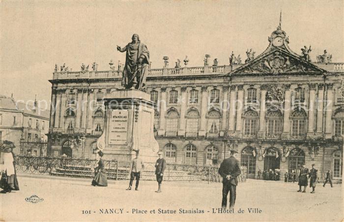 Nancy Lothringen Place et Statue Stanislas Hotel de Ville