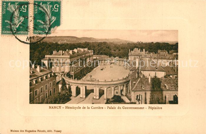 Nancy Lothringen Hemicycle de la Carriere Palais du Gouvernement Pepiniere