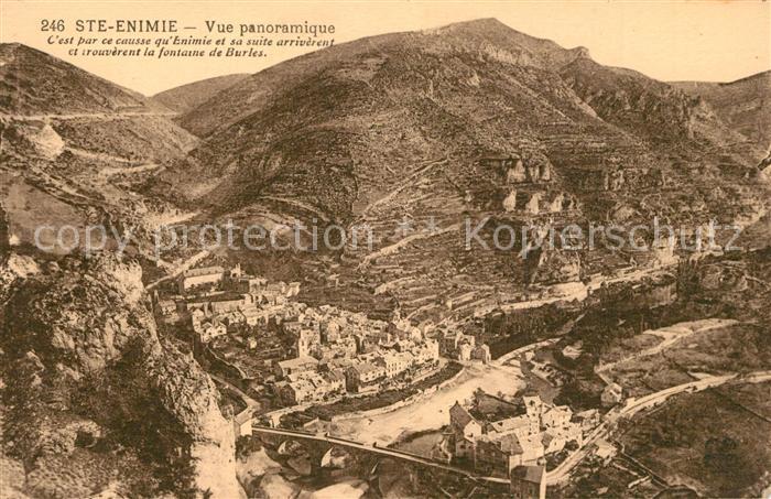 Sainte-Enimie Vue panoramique