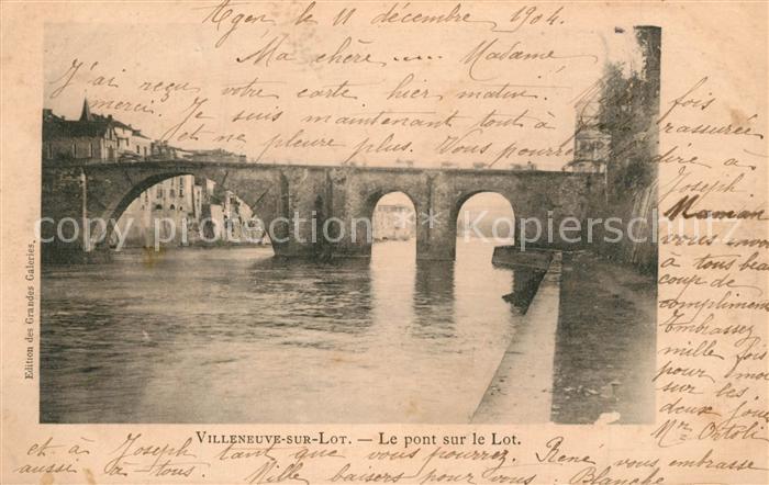 Villeneuve-sur-Lot Le pont sur le Lot