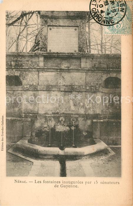 Nerac Les fontaines inaugurees par 15 senateu