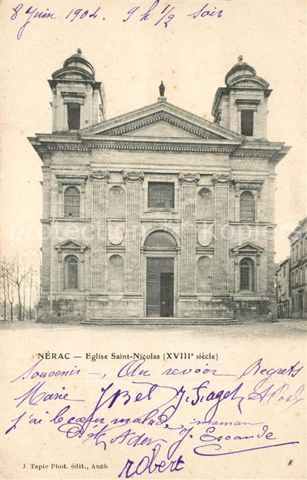 Nerac Eglise Saint Nicolas